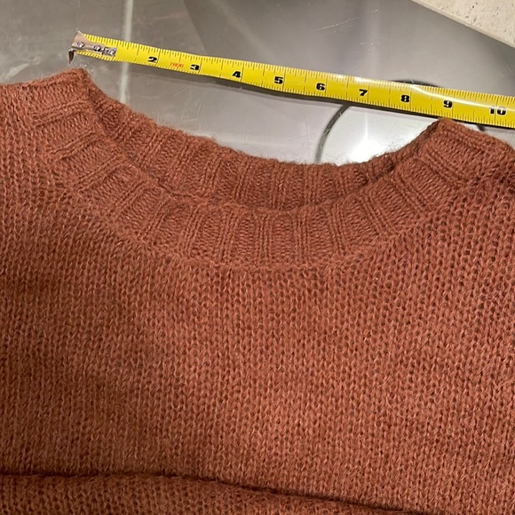 Oak + Fort, M, relaxed fit, wide sleeve, open weave acrylic/alpaca/nylon EUC - Picture 10 of 10